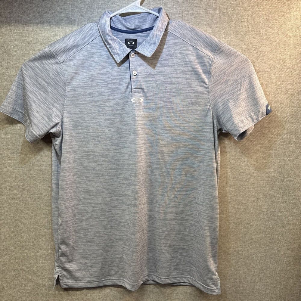 *NWOT Oakley Soft Grain Polo in‎ White/Gray Size XL, Golf, Preppy, Sports,Dress